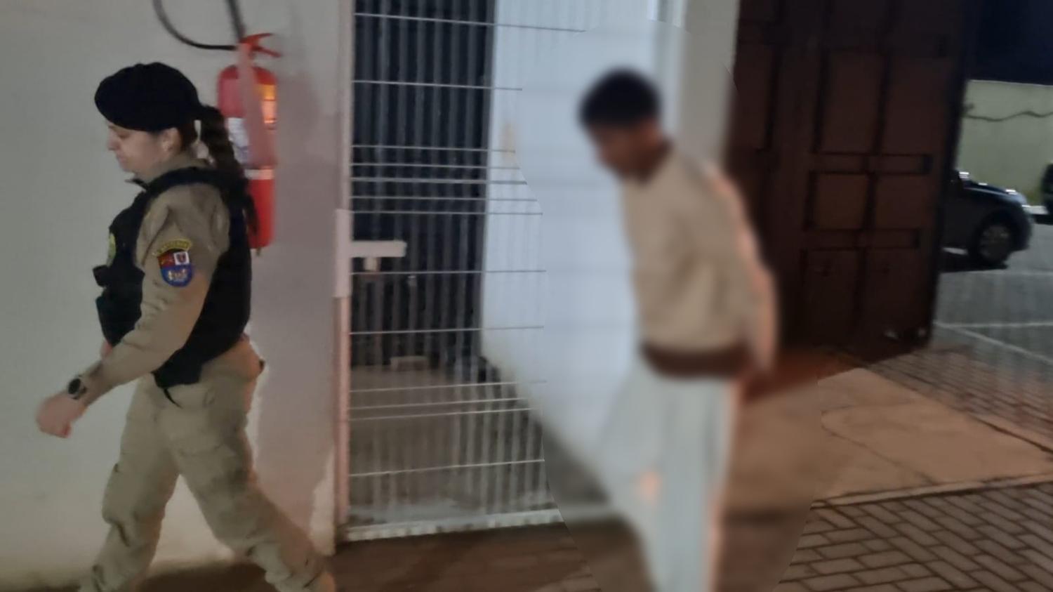 Empresário flagra suspeito roubando fios no Bairro Universitário e tem carro danificado pelo marginal