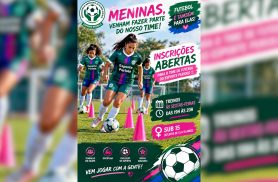 Escolinha de futebol em Cascavel abre vagas para meninas de 12 a 15 anos no Bairro Periolo