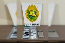 Denúncia leva PM a apreender 8 gramas de cocaína e prender homem em Palotina