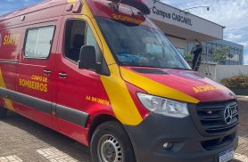 Mulher de 37 anos sofre luxação no tornozelo após cair de escada no IFPR em Cascavel