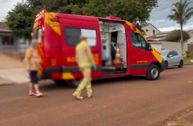 Idosa de 81 anos fica ferida após queda no bairro Country, em Cascavel