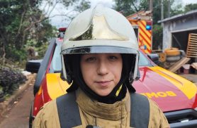 "Área mais deteriorada é a área da cozinha”, afirma aspirante sobre incêndio em residência "Área mais deteriorada é a área da cozinha”, afirma aspirante sobre incêndio em residência