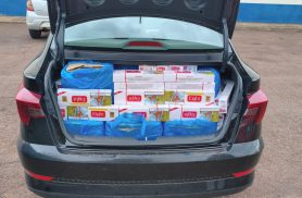 Homem é preso com 250 pacotes de cigarros e 72 cigarros eletrônicos na BR-277 em Cascavel Homem é preso com 250 pacotes de cigarros e 72 cigarros eletrônicos na BR-277 em Cascavel