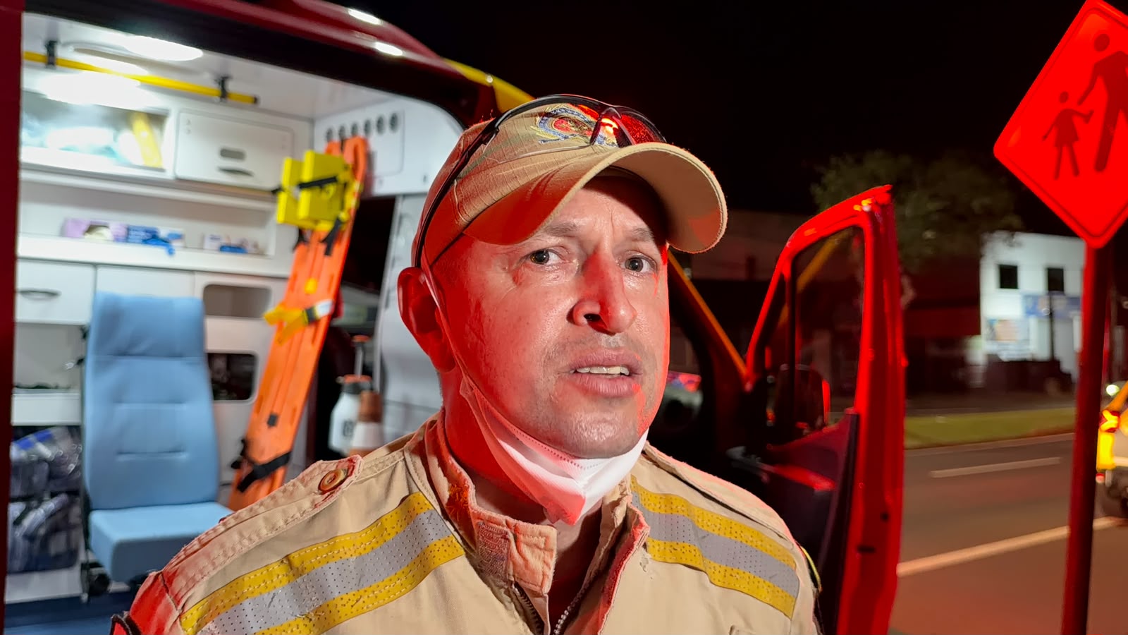 “É inaceitável passar por uma ameaça desse tipo”, diz sargento dos Bombeiros após ocorrência em Cascavel