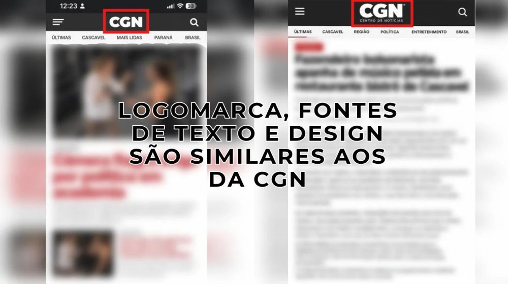 Imagem referente a CGN alerta sobre imagens falsas que simulam notícias do portal