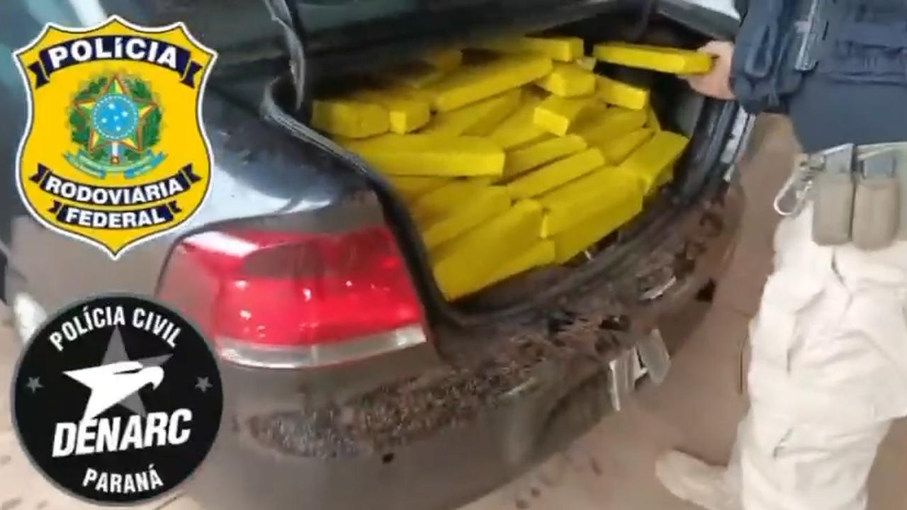 Homem é preso com mais de 500 kg de maconha após fuga em alta velocidade em Cascavel