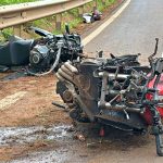 Imagem relativa a Dois motociclistas ficam feridos após colisão grave na PR-323, em Umuarama