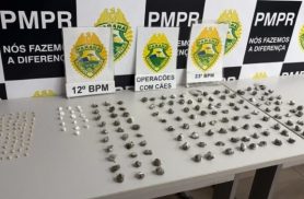 Homem tenta esconder drogas nas partes íntimas e acaba preso