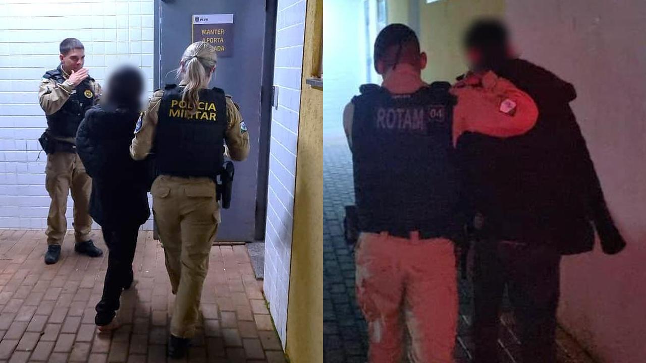 Casal é preso por tráfico de drogas após abordagem da ROTAM em Guaraniaçu