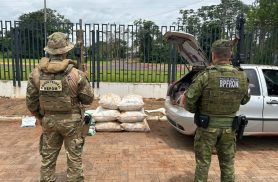 BPFRON e Polícia Federal apreendem agrotóxicos e cigarros contrabandeados em Guaíra