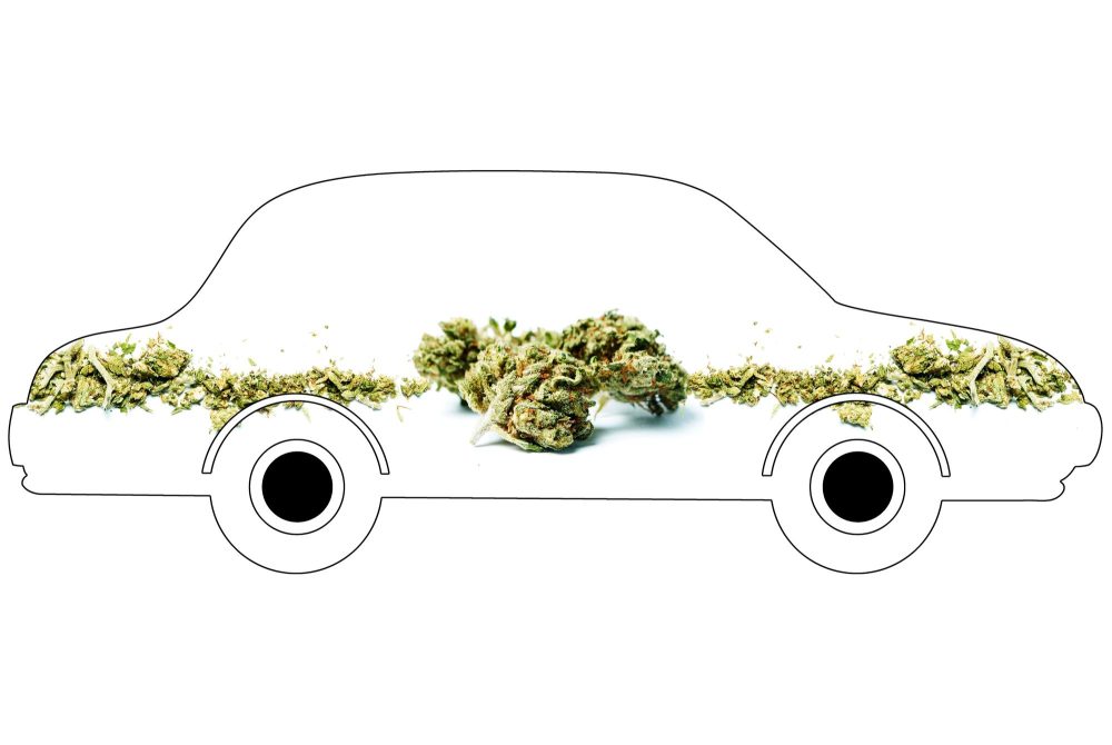 Imagem referente a Natural de Cascavel, mulher que fazia crochê no carro com 36 kg de haxixe no tanque é absolvida; companheiro pega 7 anos