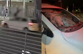 Câmera desmente versão inicial e mostra idoso atropelado por carro em Fazenda Rio Grande