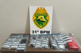 Denúncia de tráfico termina com apreensão de maconha, cocaína e crack em Palotina