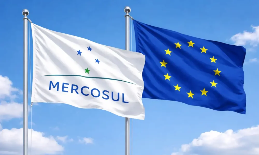 Imagem referente a Acordo Mercosul-UE eleva exportações brasileiras em 21%