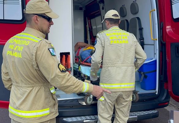 Homem sofre queda de dois metros durante descarga de caminhão em Cascavel