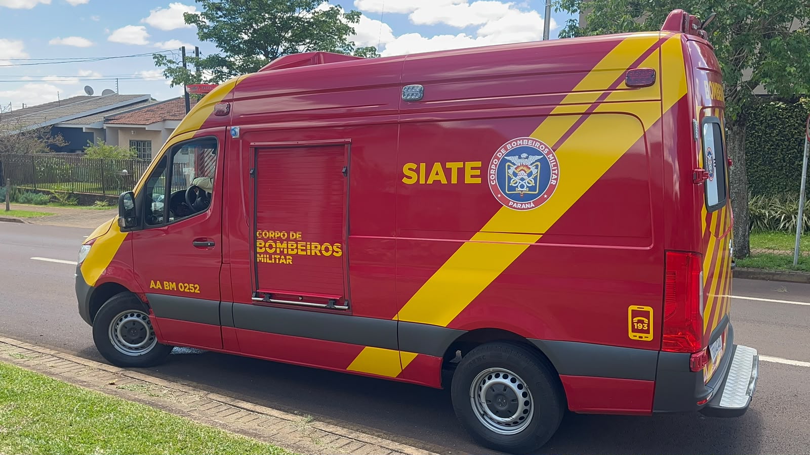 Ciclista perde o dente após acidente no Bairro Coqueiral, em Cascavel