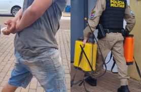 Homem é preso após furto de máquinas de passar veneno no Universitário Homem é preso após furto de máquinas de passar veneno no Universitário