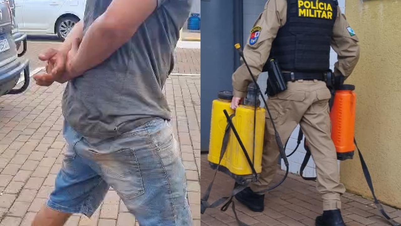 Homem é preso após furto de máquinas de passar veneno no Universitário